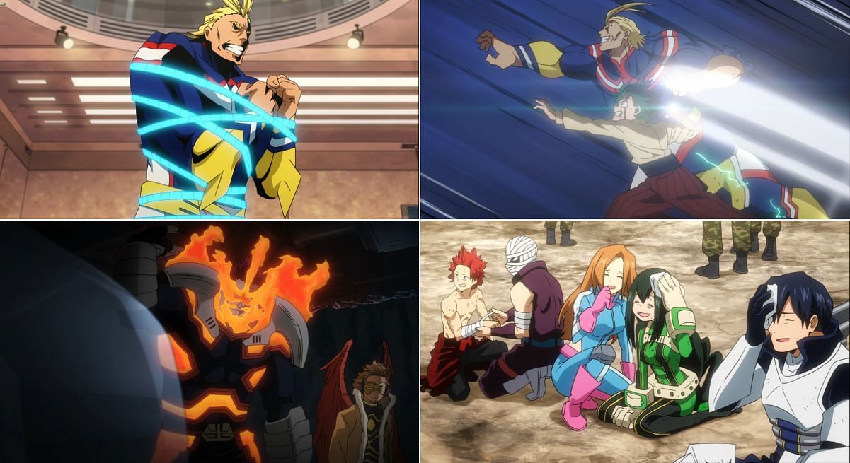 The Pro Heroes’ involvement in Two Heroes and Heroes Rising (Image via Studio Bones)